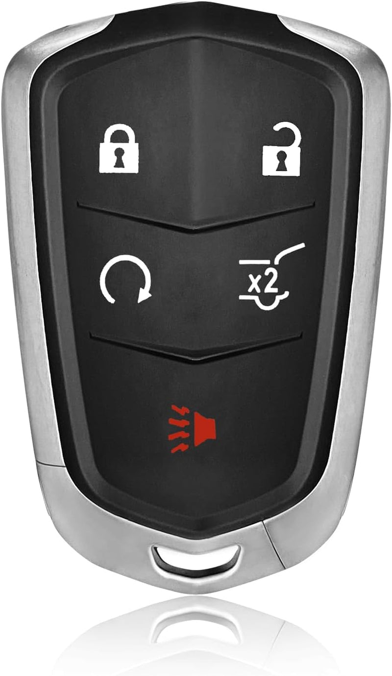 Car Key Fob Remote Keyless Entry Control HYQ2EB 433Mhz 5 Button Replacement for 2015-2020 Cadillac XT5 XTS XT4 SRX