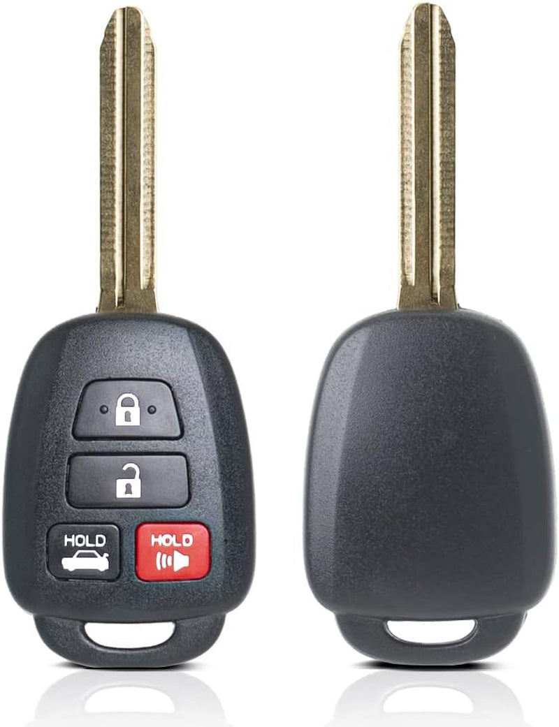 Key Fob Remote Replacement Fits for Toyota Corolla 2014 2015 2016 2017 2018 2019/Camry 2014-2017/Tacoma 2016-2018 HYQ12BDM Keyless Entry Remote Control HYQ12BEL 89070-02880 H Chip(Pack of 2)