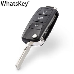 2 3 Button Folding Key Flip Remote Car Key Shell for Volkswagen Polo Lavida Golf for Skoda Octavia Passa Uncut Blade