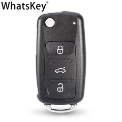 2 3 Button Folding Key Flip Remote Car Key Shell for Volkswagen Polo Lavida Golf for Skoda Octavia Passa Uncut Blade