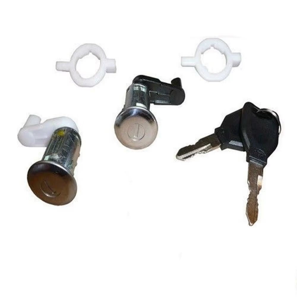 Left+Right Car Door Lock Barrel Cylinder with 2 Key for Renault Megane Scenic Clio Master OE 7701468981 7701468982