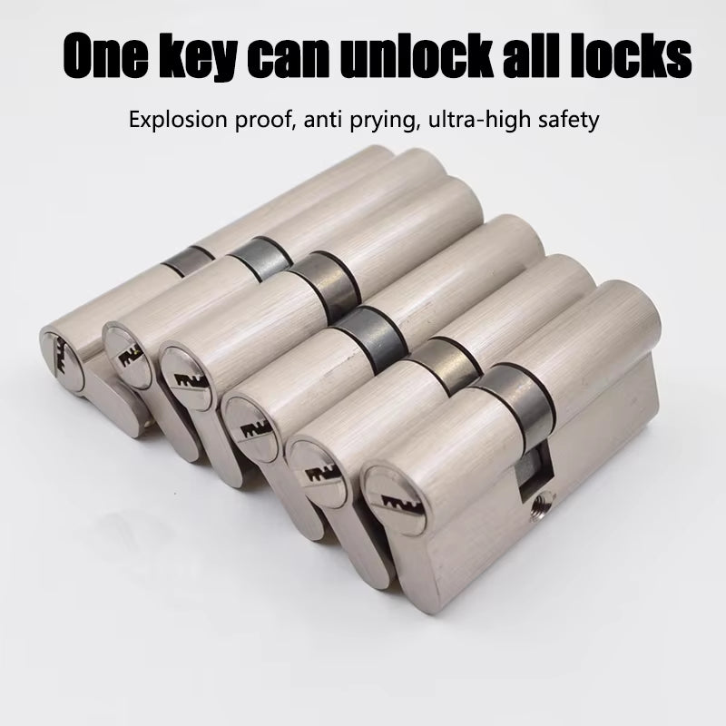 Smart Lock Door Cylinder Locker Cylinder Door with Master Key Indoor Entrance Door Lock 60Mm 70Mm 80Mm Me Key Customize