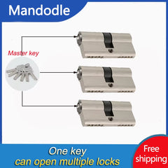 Smart Lock Door Cylinder Locker Cylinder Door with Master Key Indoor Entrance Door Lock 60Mm 70Mm 80Mm Me Key Customize