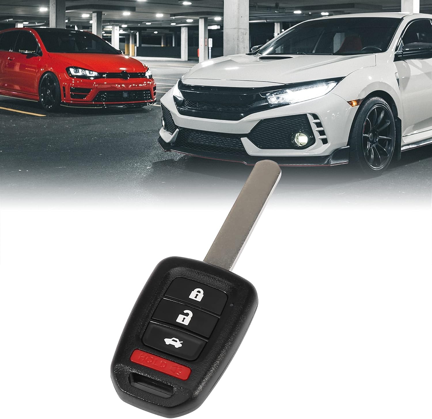 Keyless Entry Remote Car Key Fob 433Mhz 4 Button MLBHLIK6-1TA for Honda Accord 2016 2017 for Honda Civic 2016-2020