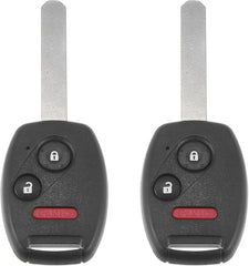 2Pcs 313.8Mhz N5F-S0084A Replacement Smart Proximity Keyless Entry Remote Key Fob for Honda Civic LX NGV Odyssey LX 2006-2017 3 Buttons Control Uncut Car Ignition Key 46 Chip