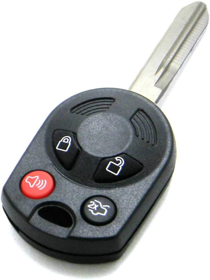 OEM Electronic 4-Button Remote Head Key Fob HA Blade Compatible with Ford Lincoln Mercury (FCC ID: OUCD6000022, P/N: 164-R7040, 164-R7041, 164-R7042)