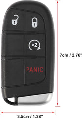 Keyless Entry Remote Car Key Fob 433Mhz 4 Button M3N-40821302 for Dodge Journey 2011-2020