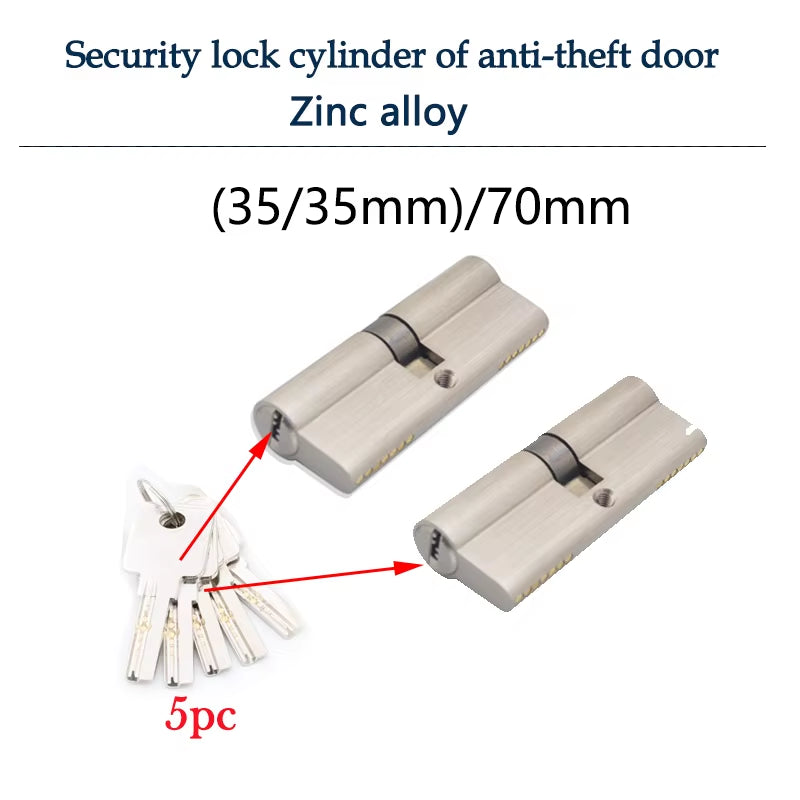 Smart Lock Door Cylinder Locker Cylinder Door with Master Key Indoor Entrance Door Lock 60Mm 70Mm 80Mm Me Key Customize