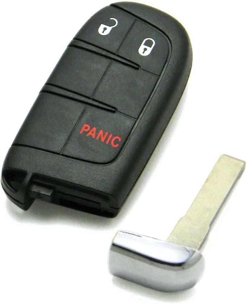 OEM Electronic 3-Button Smart Key Fob Remote Compatible with 2015-2020 Jeep Renegade (FCC ID: M3N-40821302, P/N: 68250335, 735657526)