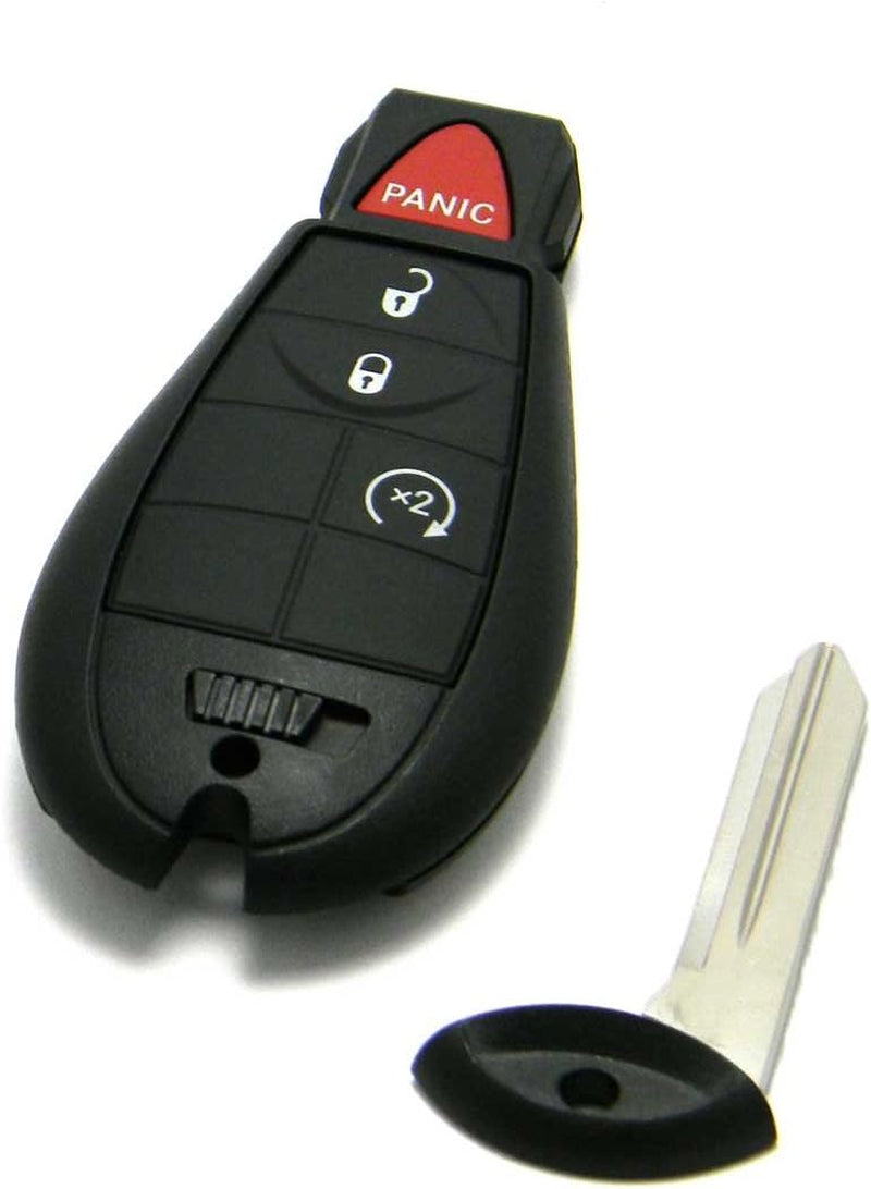 OEM Dodge Keyless Entry Remote Fob 4-Button Fobik Smart Key (FCC ID: GQ4-53T / P/N: 56046955)