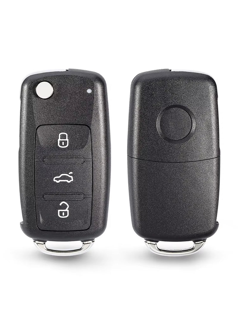 2 3 Button Folding Key Flip Remote Car Key Shell for Volkswagen Polo Lavida Golf for Skoda Octavia Passa Uncut Blade