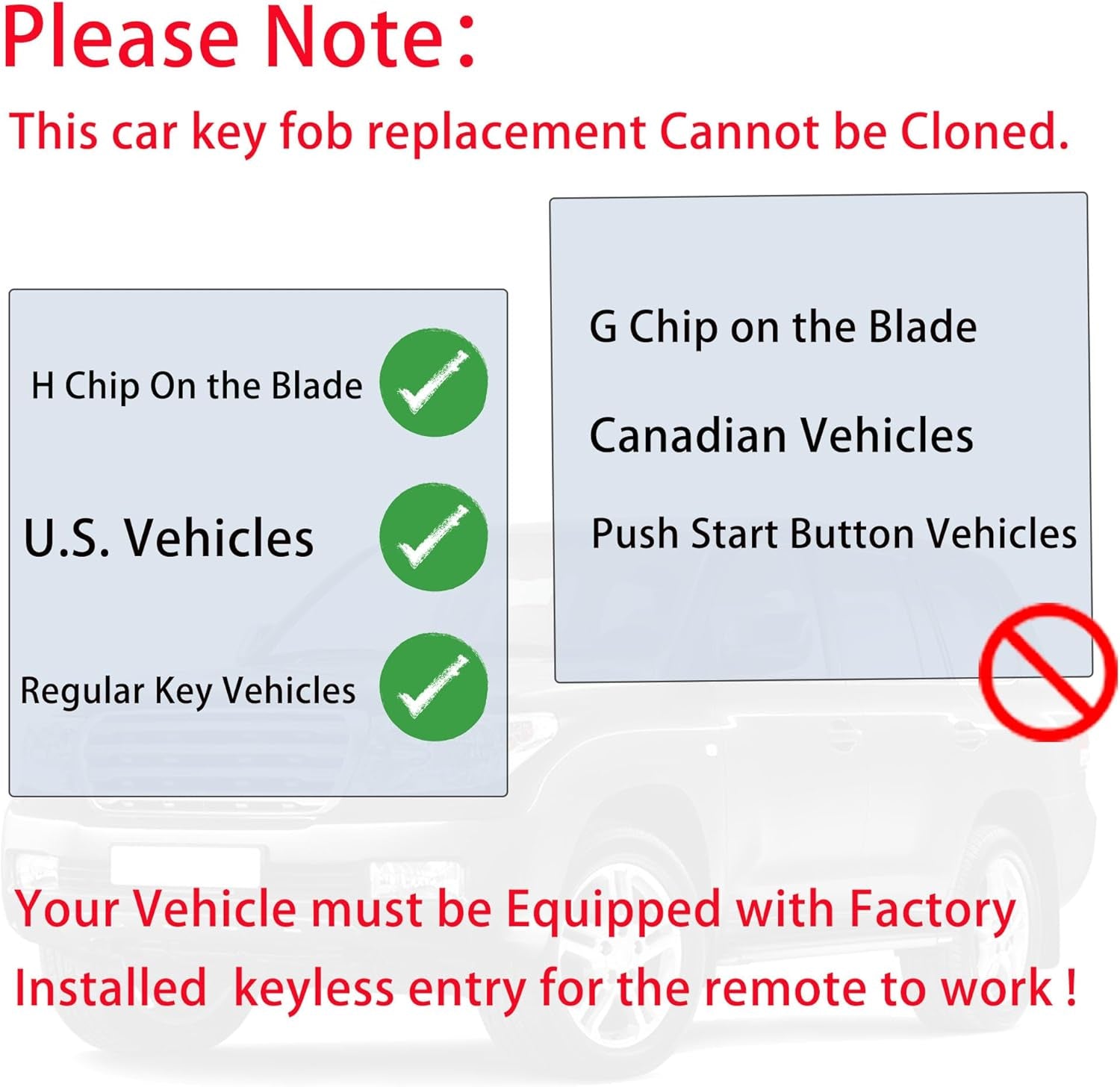 Key Fob Remote Replacement Fits for Toyota Corolla 2014 2015 2016 2017 2018 2019/Camry 2014-2017/Tacoma 2016-2018 HYQ12BDM Keyless Entry Remote Control HYQ12BEL 89070-02880 H Chip(Pack of 2)