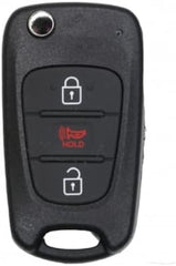 Replacement Keyless Entry Remote Flip Key Fob for 2012-2013 Kia Rio 3 Button Fcc TQ8-RKE-3F02 Part Number 95430-1W020