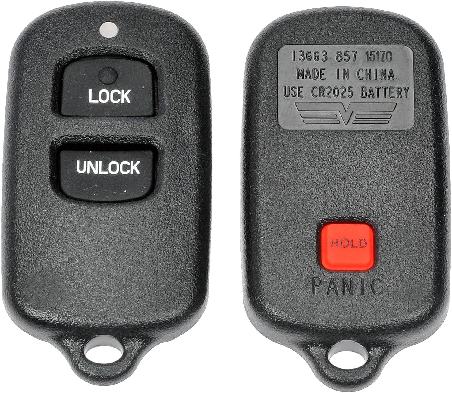 13663 Keyless Remote Cases Repair Compatible with Select Scion/Toyota Models, Black