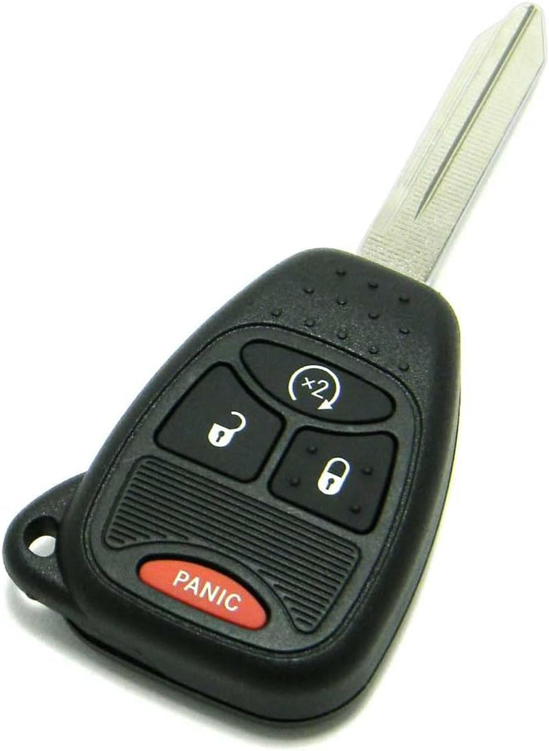 OEM Electronic 4-Button Remote Head Key Fob Compatible with Chrysler Dodge Jeep (FCC ID: OHT692713AA)