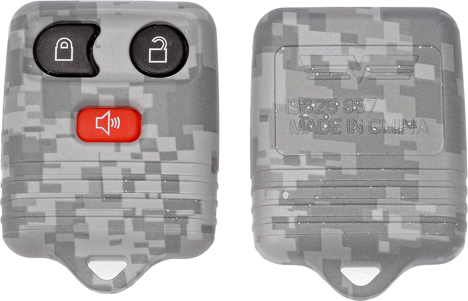 13625GYC Keyless Entry Transmitter Cover Compatible with Select Models, Gray Digital Camouflage