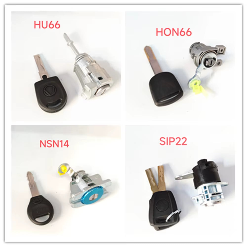 Car Key Door Lock Left Right Door Lock Cylinder Key for Hu66 Hu101Hu100R Hu100 Hy22 Hon66 Nsn14 Fo21 Toy43 Hu83 Va2T Toy48 Sip22