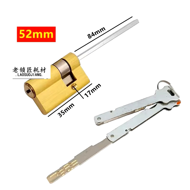 Fully Automatic Fingerprint Lock with Tail Anti-Theft Emergency Door Lock Manage Cylinder Bedroom Living Handle Brass Key