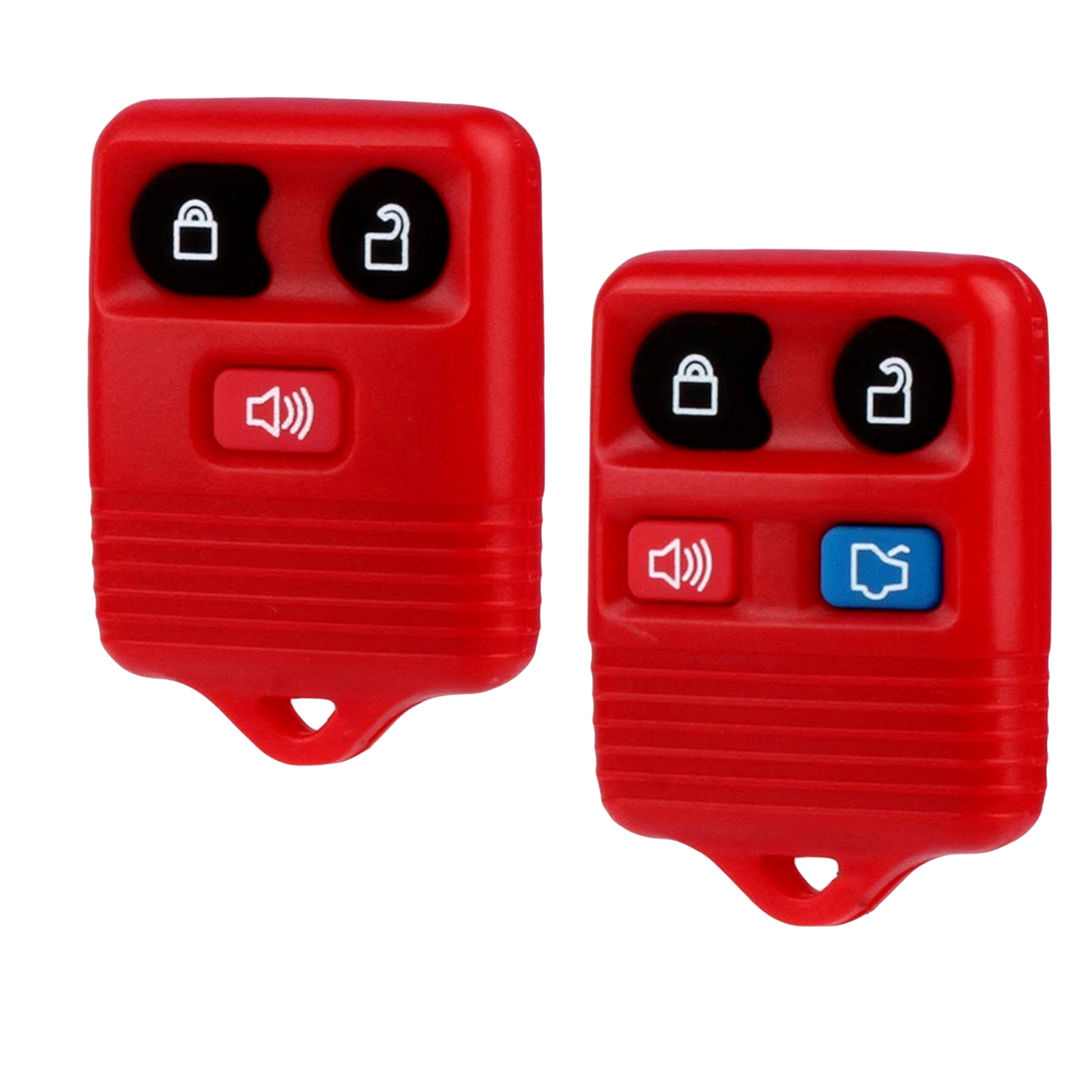 3/4 Button Red Key Shell Remote Key Fob Case No Circuit Board for Ford Mustang Focus Lincoln LS Town Car Mercury Grand Marquis