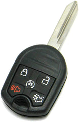 OEM Electronic 5-Button Remote Head Key Fob SA Blade Compatible with Ford Lincoln (FCC ID: CWTWB1U793, P/N: 164-R8000, 164-R8056)