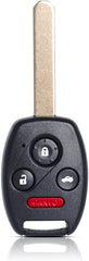 Key Fob Remote Replacement Fits for Honda Civic EX Si Hybrid 2006 2007 2008 2009 2010 2011 2012 2013 Acura Mdx 2007-2013 N5F-S0084A Keyless Entry 4 Buttons Remote Control 35111-Sva-306(Pack of 1)