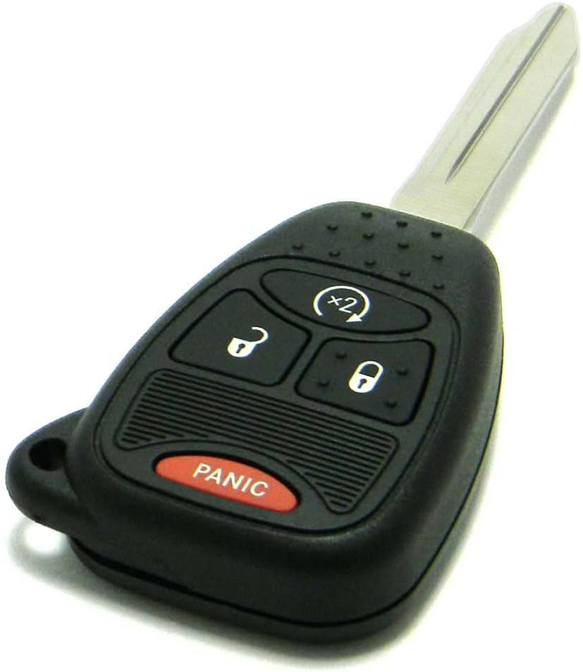 OEM Electronic 4-Button Remote Head Key Fob Compatible with Chrysler Dodge Jeep (FCC ID: OHT692713AA)