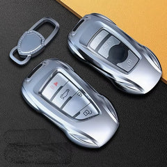 For BMW 3 5 Series X1 X2 X3 X4 X5 X6 X7 Zinc Alloy Silver Car Key Case Keyless Cover Key Shell Car Accessories