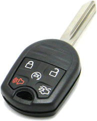 OEM Electronic 5-Button Remote Head Key Fob SA Blade Compatible with Ford Lincoln (FCC ID: CWTWB1U793, P/N: 164-R8000, 164-R8056)