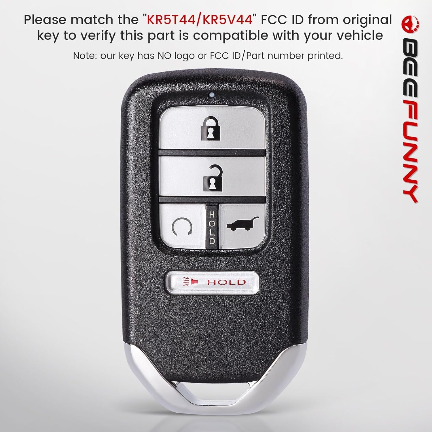 Replacement Remote Keyless Entry Key Fob for Honda Pilot 2019-2022 Elite Touring 2019 2020 Passport 2019-2022 FCC ID:KR5T44/KR5V44 PN:72147-TG7-A81 A2C18218201 5Buttons 433Mhz