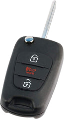 OEM Electronic 3-Button Remote Flip Key Fob Compatible with 2010-2013 Kia Soul (FCC ID: NYOSEKSAM11-ATX, P/N: 95430-2K250)