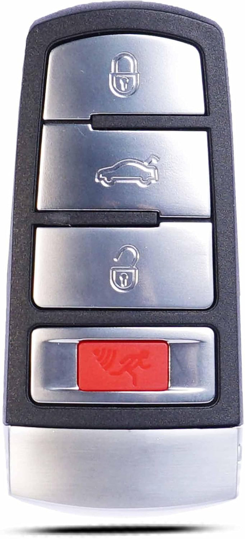 Key Fob Replacement Fits for VW Volkswagen Passat 2006-2013 / CC 2009-2015 Keyless Entry Remote Control FCC :NBG009066T PN:HLO3C0959752N BB AE AM 315Mhz ID48 4 Button Silver