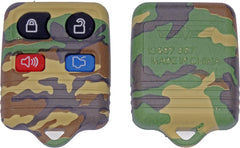 13607GNC Keyless Entry Transmitter Cover Compatible with Select Ford / Lincoln / Mercury Models, Green Woodland Camouflage