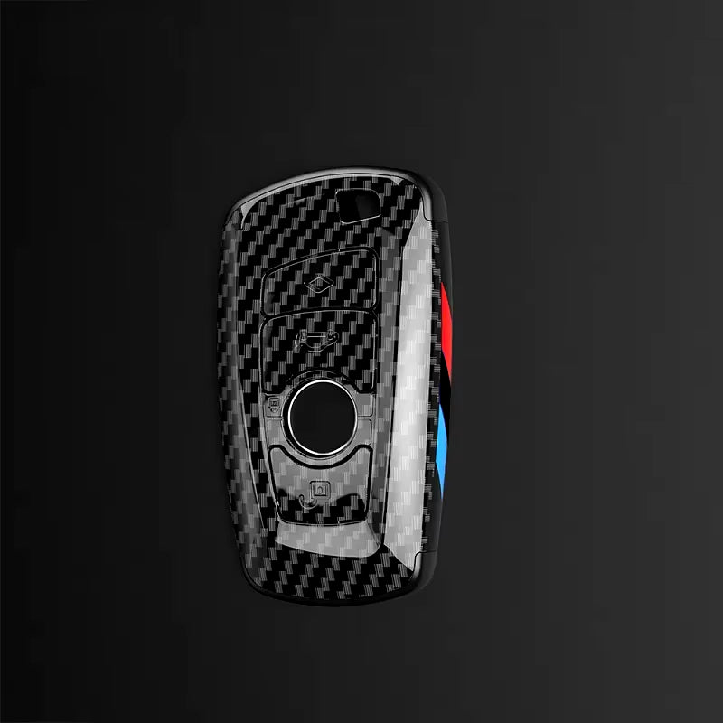 ABS Carbon Fiber Style Car Key Case Cover Shell Fob for BMW X3 X5 X6 F30 F34 F10 F20 G20 G30 G01 G02 G05 F15 F16 1 3 5 7 Series