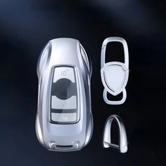 For BMW 3 5 Series X1 X2 X3 X4 X5 X6 X7 Zinc Alloy Silver Car Key Case Keyless Cover Key Shell Car Accessories