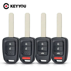 2/3/4 Buttons Car Key Shell Fob Remote Key Case Fob for Honda Accord 2013-2016 Civic XRV City CRV 2013 2014 2015 2017